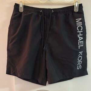 Michael Kors Black Logo Swim Shorts